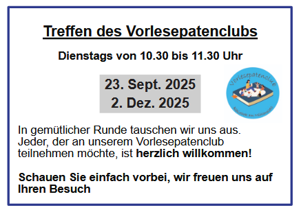 Treffen des Vorlesepatenclubs