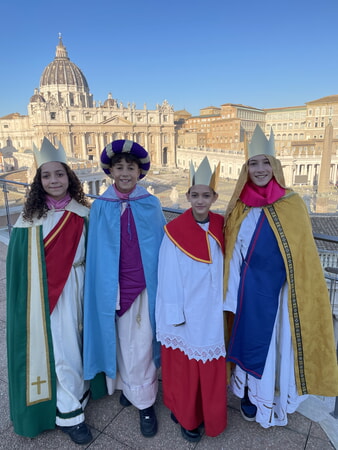 Unvergessliche Tage erlebten die Sternsinger über den Jahreswechsel in Rom