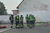 Spätjahreshauptübung der Freiwilligen Feuerwehr Karlsdorf-Neuthard