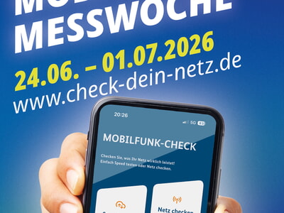 &bdquo;Check dein Netz&ldquo; &ndash; Mitmachen bei der bundesweiten Mobilfunk-Messwoche