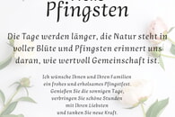 Pfingstgr&uuml;&szlig;e