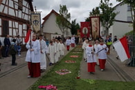 Traditionelle Fronleichnamsprozession